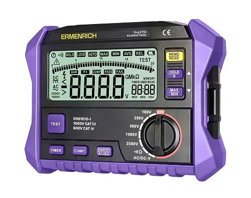 image Ermenrich Ping ET50 Insulation Tester,  1