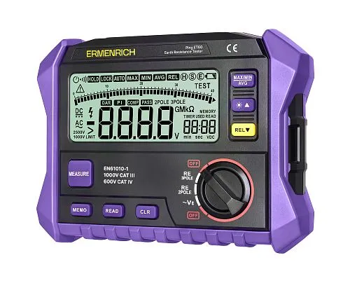 image Ermenrich Ping ET60 Earth Resistance Tester,  1