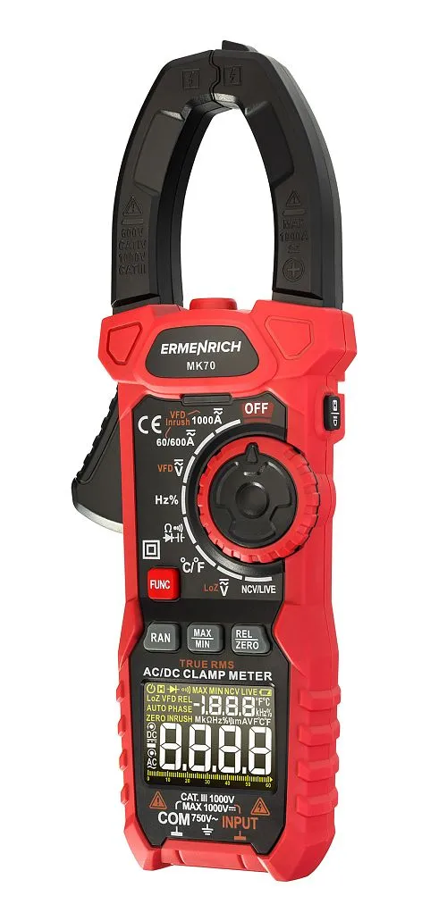 photograph Ermenrich Ping MK70 Digital Clamp Meter