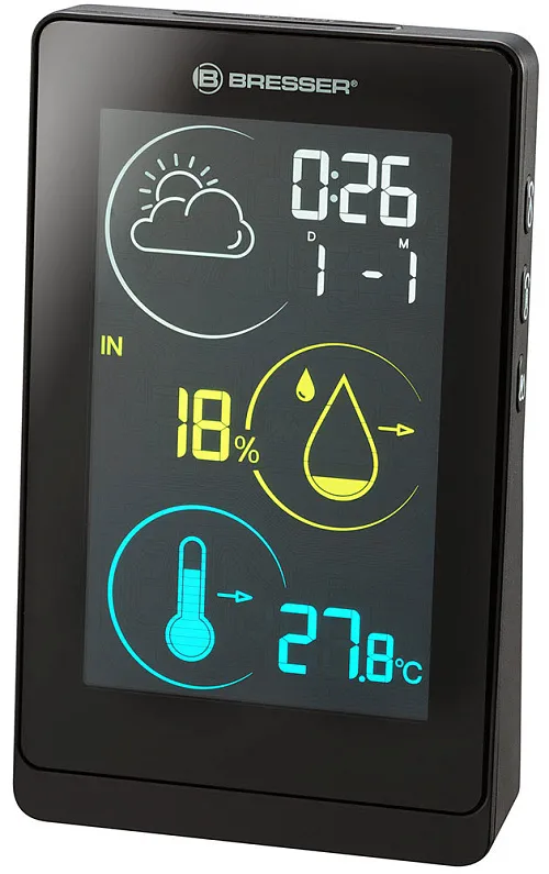 picture Bresser Temeo Life H Weather Station with Color Display, black