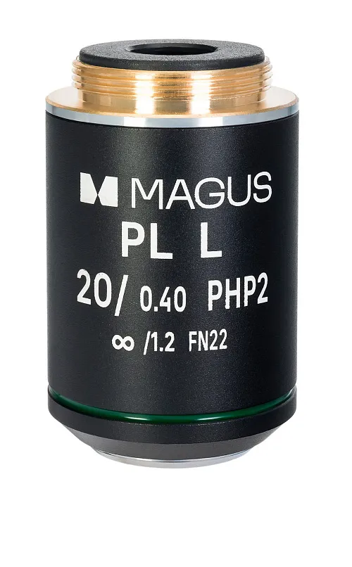 photograph MAGUS 20HP 20х/0.40 Plan L phase PHP2  ∞/1.2 WD 8.0mm Objective