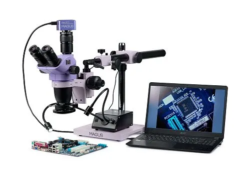 picture MAGUS Stereo D8TR Digital Stereomicroscope for Electronics Repair,  1
