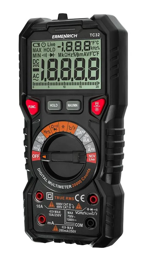 image Ermenrich Zing TC32 Digital Multimeter