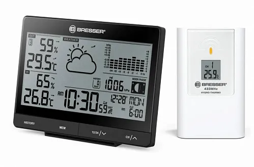 photo Bresser Tendence WSX Weather Station w/24h Barometric Pressure Chart