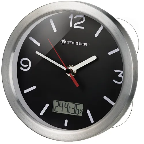 photo Bresser MyTime Bath Bathroom Clock, black