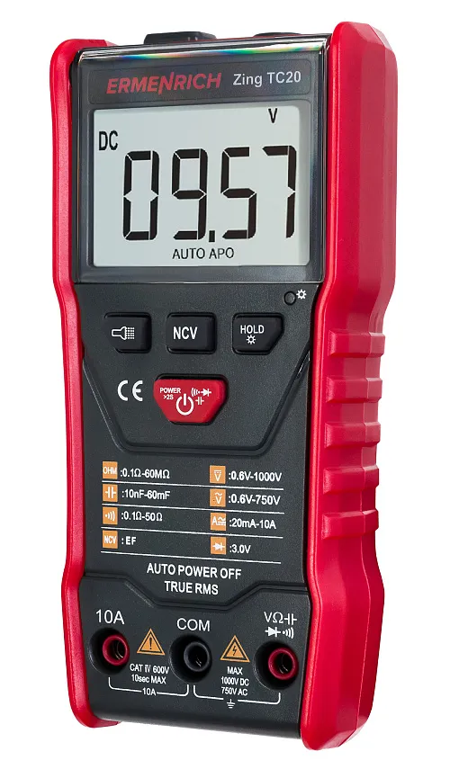 image Ermenrich Zing TC20 Digital Multimeter