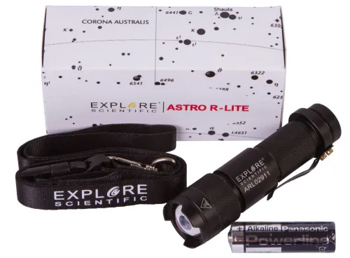 image Explore Scientific Flashlight, Red,  2