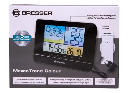 photograph Bresser MeteoTrend Colour RC Weather Station, black,  11