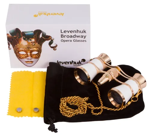 image Levenhuk Broadway 325F Opera Glasses (with LED light and chain),  2