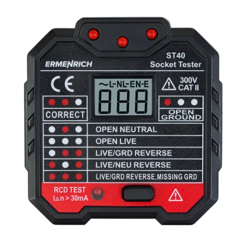 image Ermenrich Zing ST40 Socket Tester,  2