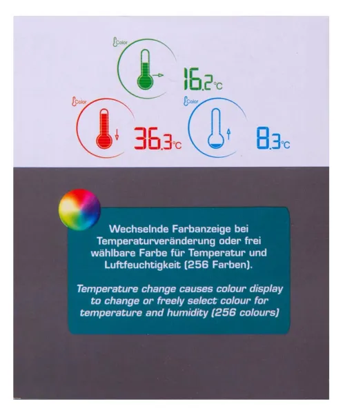 photograph Bresser Temeo Life Weather Station with Color Display, black,  14