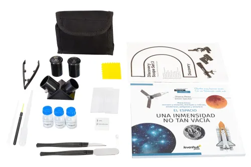 photo Levenhuk Discovery Scope Set 3 with book,  3