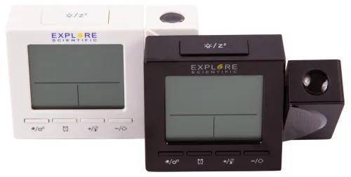picture Explore Scientific RC Digital Projection Clock with Indoor Temperature, white,  4