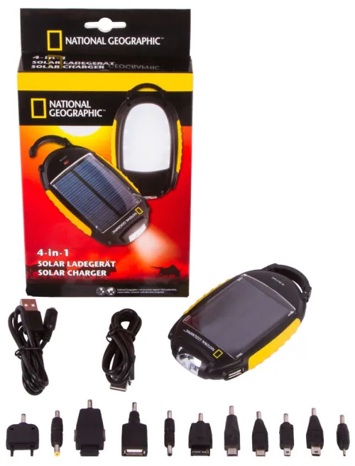 image Bresser National Geographic Solar Power Charger 4-in-1,  2