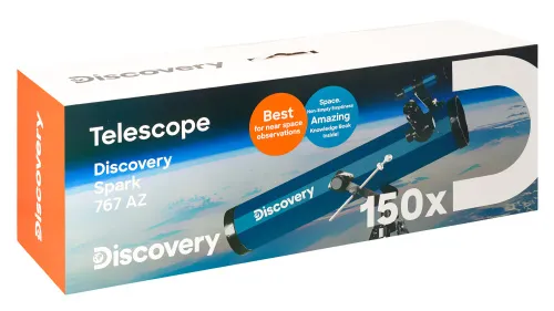 picture Levenhuk Discovery Spark 767 AZ Telescope with book,  15