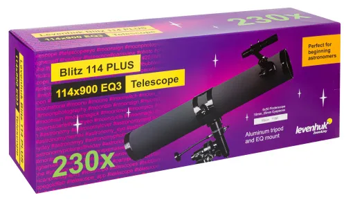 photograph Levenhuk Blitz 114 PLUS Telescope,  12