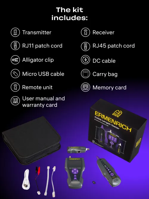 image Ermenrich NetGeeks NL80 Cable Length Tester,  16