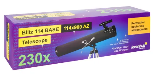 photo Levenhuk Blitz 114 BASE Telescope,  12