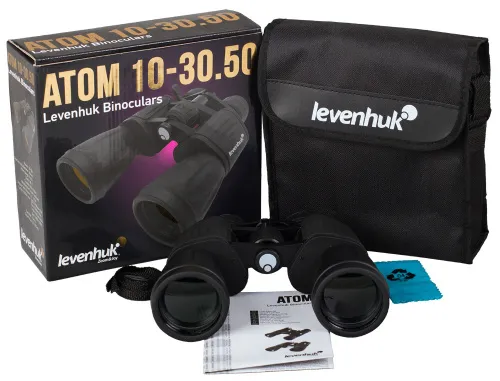 photo Levenhuk Atom 10–30x50 Binoculars,  2