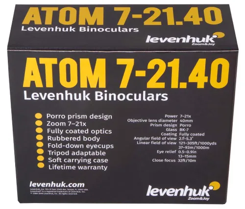 photo Levenhuk Atom 7–21x40 Binoculars,  12