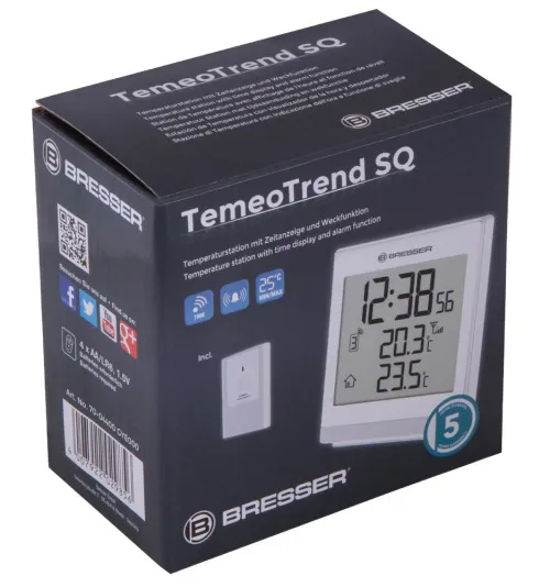 photo Bresser TemeoTrend SQ RC Weather Station, white,  10