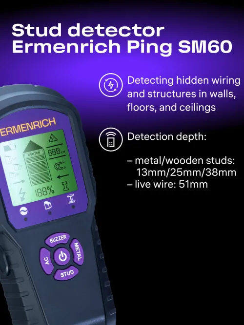 picture Ermenrich Ping SM60 Stud Detector,  8