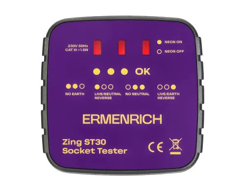 photograph Ermenrich Zing ST30 Socket Tester,  2