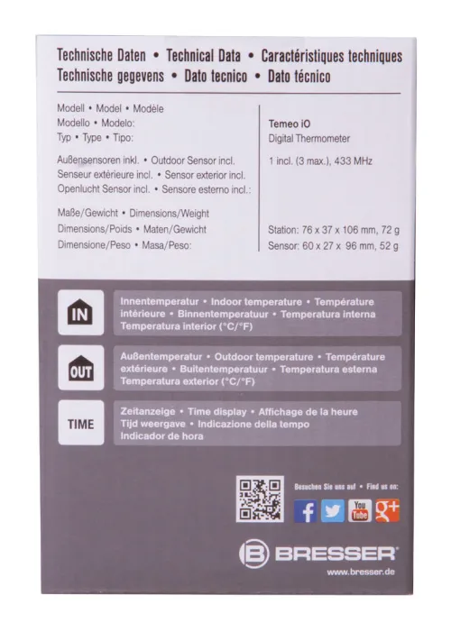 photo Bresser Temeo io Weather Station,  12