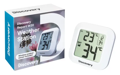 photograph Levenhuk Discovery Report W20 Weather Station with clock,  2