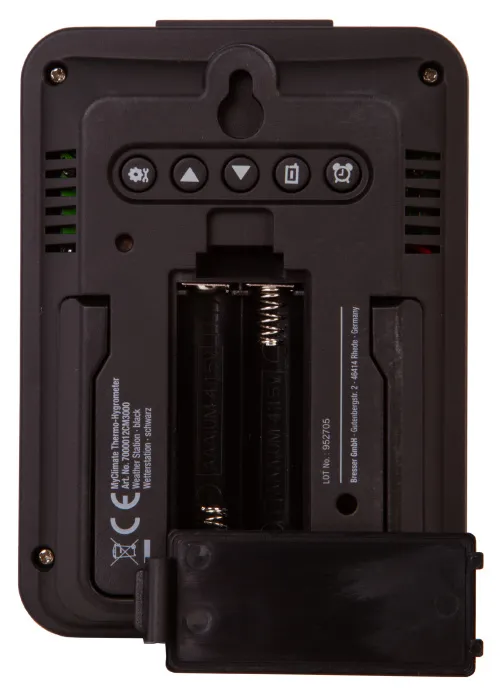 photograph Bresser MyClimate Thermo/Hygrometer Clock, white,  10