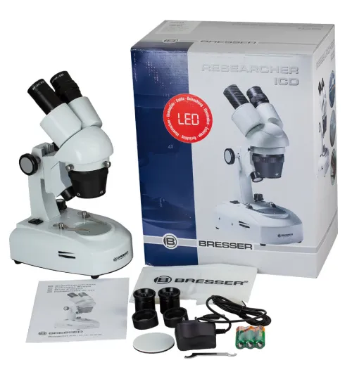 photograph Bresser Researcher ICD LED 20–80x Microscope,  3