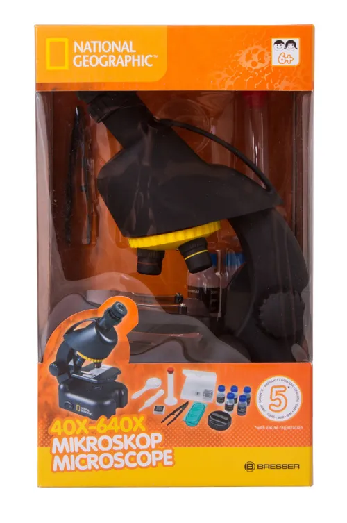 photo Bresser National Geographic 40–640x Microscope with smartphone adapter,  8