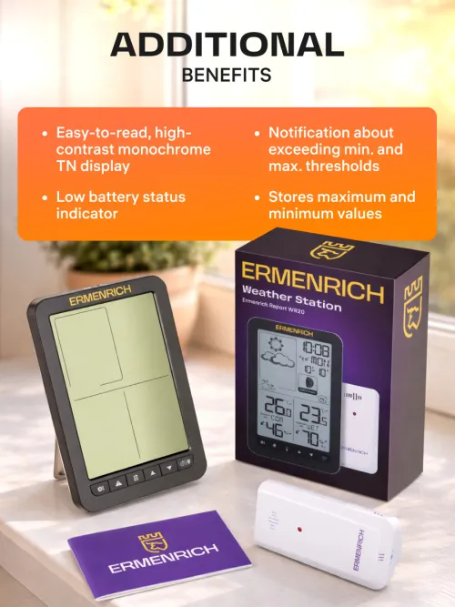 photo Ermenrich Report WR20 Weather Station,  17