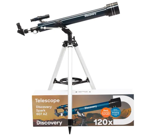 picture Levenhuk Discovery Spark 607 AZ Telescope with book,  2