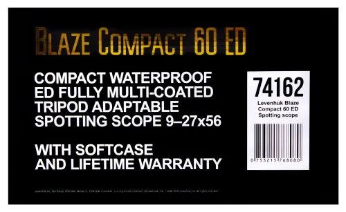 photo Levenhuk Blaze Compact 60 ED Spotting Scope,  19
