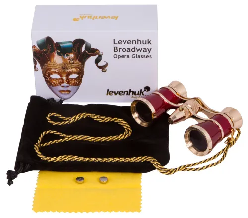 image Levenhuk Broadway 325F Opera Glasses (with LED light and chain),  2