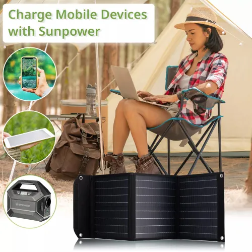 picture Bresser Mobile Solar Charger 40 Watt with USB,  3