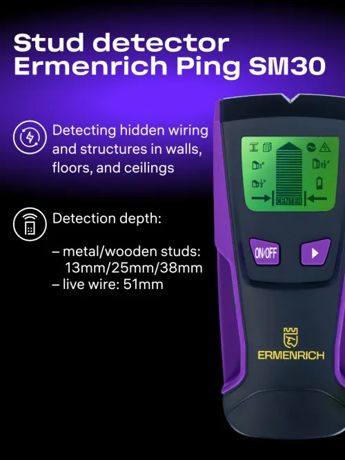 image Ermenrich Ping SM30 Stud Detector,  7