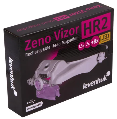 photograph Levenhuk Zeno Vizor HR2 Head Rechargeable Magnifier,  10