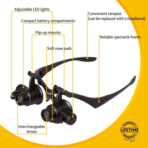 image Levenhuk Zeno Vizor G8 Magnifying Glasses,  20