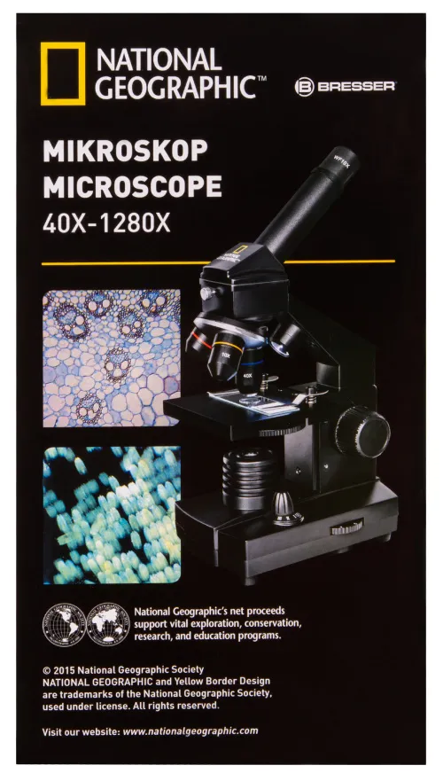 picture Bresser National Geographic 40x–1280x Microscope with Smartphone Holder,  21