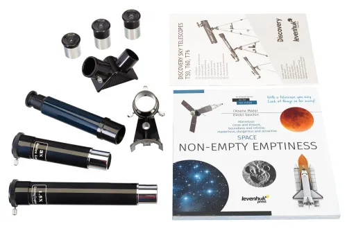 picture Levenhuk Discovery Sky T60 Telescope with book,  3