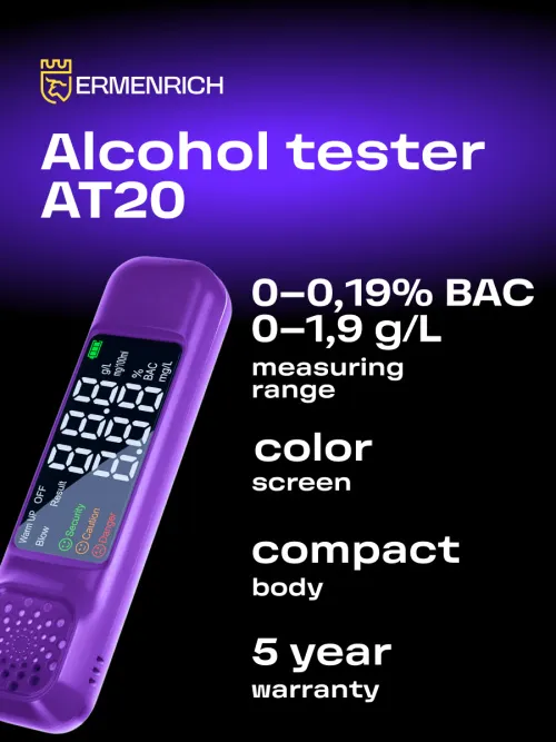 image Ermenrich Seek AT20 Alcohol Tester,  7