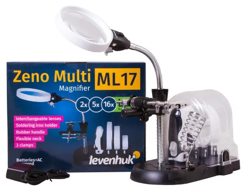 image Levenhuk Zeno Multi ML17 Black Magnifier,  2