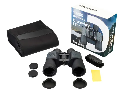 photo Levenhuk Discovery Flint 10x50 Binoculars,  5