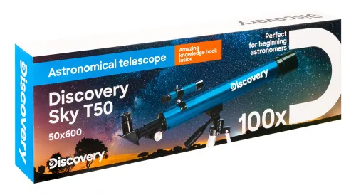 photograph Levenhuk Discovery Sky T50 Telescope with book,  14