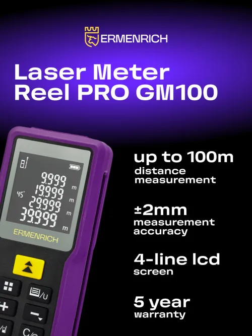 photo Ermenrich Reel PRO GM100 Laser Meter,  8