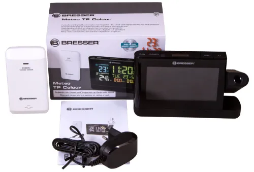 picture Bresser Projection Clock with Color Display, black,  2