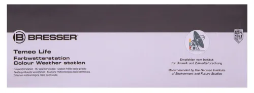 photograph Bresser Temeo Life Weather Station with Color Display, black,  12