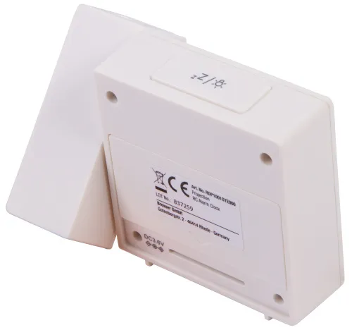 picture Explore Scientific RC Digital Projection Clock with Indoor Temperature, white,  11